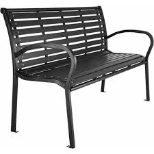 Garden Bench 3 Seater W Steel Frame