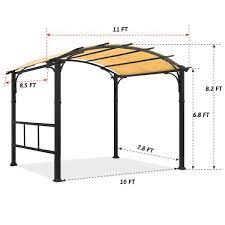 Curved Pergola Awning