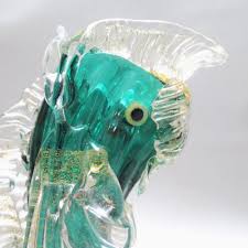 Murano Glass Fish Vase Attributed To