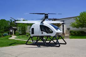 personal helicopter of 8 rotor hybrid