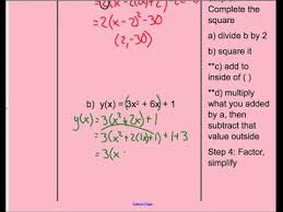 Convert Quadratic From Standard To