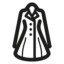 Clothes Coat Women Icon On