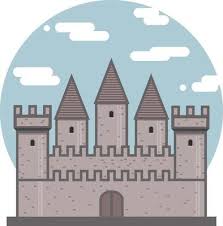 Medieval Ancient Castle Flat Icon
