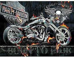 5d Diamond Painting Kit Harley Davidson