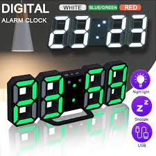 Large Led Digital Alarm Clock Desk