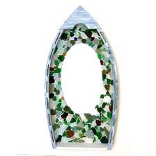 Sea Glass Mirror Beach Themed Decor