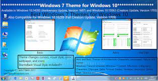 Windows 7 Theme For Windows 10 By