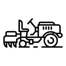 Power Tiller Vector Art Icons And