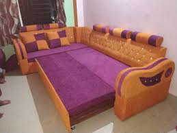 L Type Sofa Cum Bed For Home Size