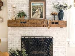 Rustic Wood Fireplace Mantels Serving