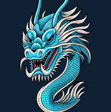 Chinese Dragon Vector Icon Ilration