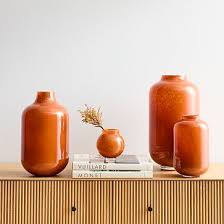 Mari Rust Glass Vases West Elm