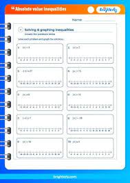 Absolute Value Inequalities Worksheet