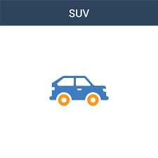 Two Colored Suv Concept Vector Icon 2