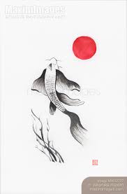 Painting Of Japanese Koi Fish