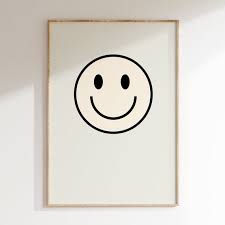 Smily Face Kids Poster Kids Room Bold