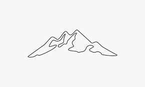 Mountain Line Vector Art Icons And