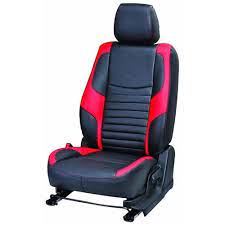 Back Black And Red Leather Car Seat