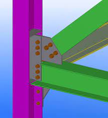 best steel column beam brace joint to