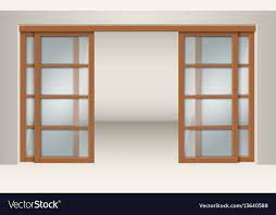 Sliding Glass Doors With Wooden Lintels
