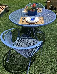 Green Wrought Iron Outdoor Furniture