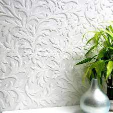 Brewster High Leaf Paintable Textured Vinyl Wallpaper