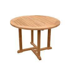 Round Teak Patio Table Chelmsford 43