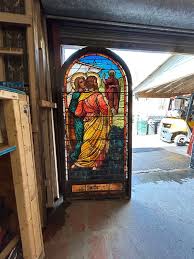 Antique Stained Glass Church Window