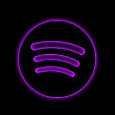 Purple Spotify Logo App Icon Purple