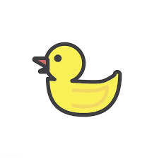 Ilration Of Yellow Rubber Duck Icon