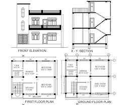 South Facing House Plan Autocad File