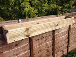 Hanging Balcony Wooden Planter