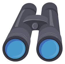 Binoculars Cartoon Icon Optical Vision