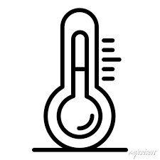 Outdoor Thermometer Icon Outline