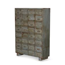 Antique Metal File Cabinet Industrial