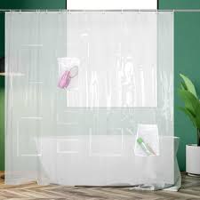 Waterproof Transpa Shower Curtain