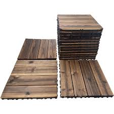 36 Pack Hardwood Interlocking Patio