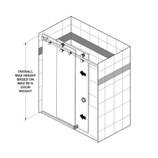 Sliding Shower Door Kit