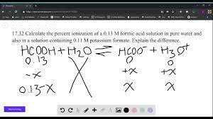 Calculate The Percent Ionization Of A