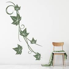 Ivy Vine Leaves Fl Swirl Wall Sticker