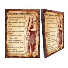 Native American Indian Ten Commandments