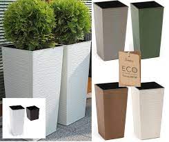 Tall Square Planter With Insert Modern