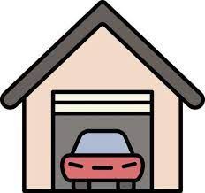 Garage Car Color Icon 14063715 Vector