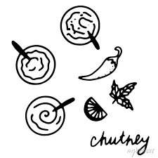Hand Drawn Isolated Indian Food Icon