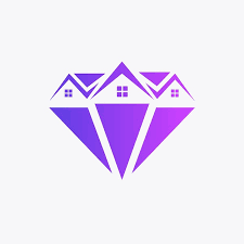 A House And A Diamond In A Simple Shape