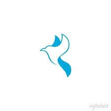 Flying Bird Logo Vector Bird Icon