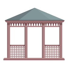 Shelter Icon Cartoon Vector Pergola