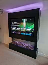 Bordeaux Media Wall Alluring Modern Tv