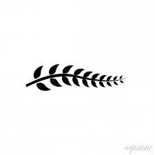 Leaf Branch Black Logo Icon Design