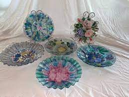 Stained Glass Plates And Bowls By